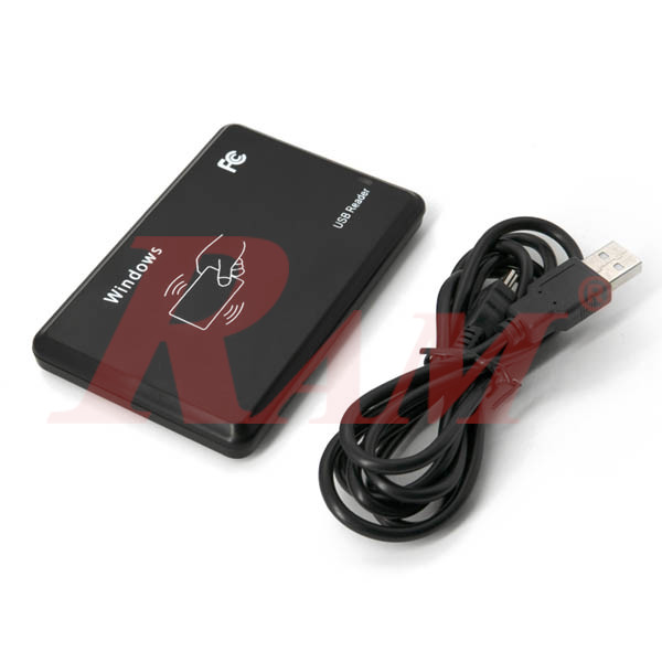 PC USB 125KHz Proximity Smart RFID ID Card Reader R20D قارئ كارت وشفرة للكمبيوتر تردد 125ك