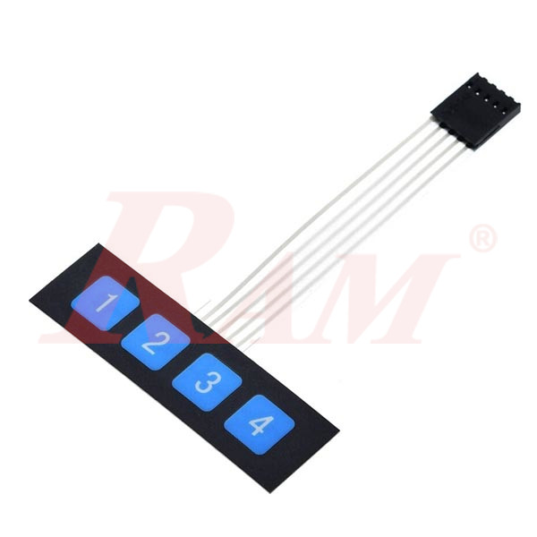 KP-203 Standard Matrix Key Pad 1x4 Flat - Grade B