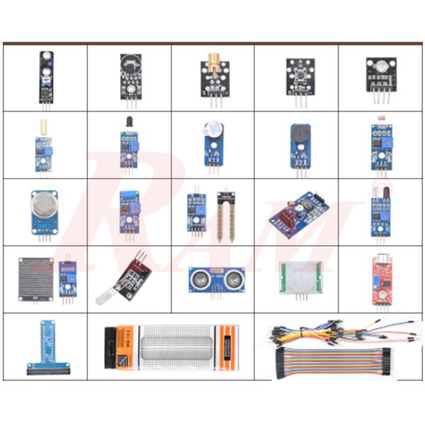 Sensor Kit 24 in 1 For Arduino, Raspberry Pi & Microcontrollers