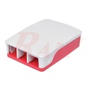 Enclosure For Raspberry Pi 4B - ABS Red/White Case (SKU#BOX4CO)