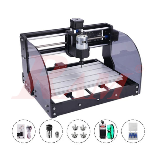 ماكينة CNC DIY 2x1 راوتر حفر + رأس ليزر قدرة 15W واط موديل CNC DIY3018Pro