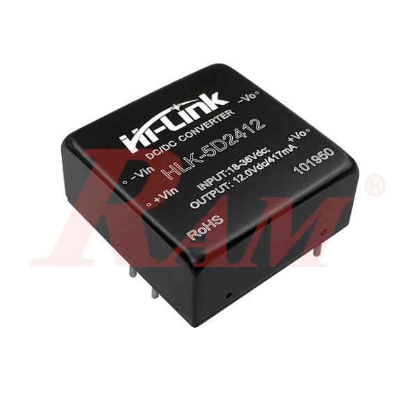 DC-DC Power Module 5W Input Voltage (18~36Vdc) Output Voltage 12Vdc/420mA (VRB2412YMD-5WR3)