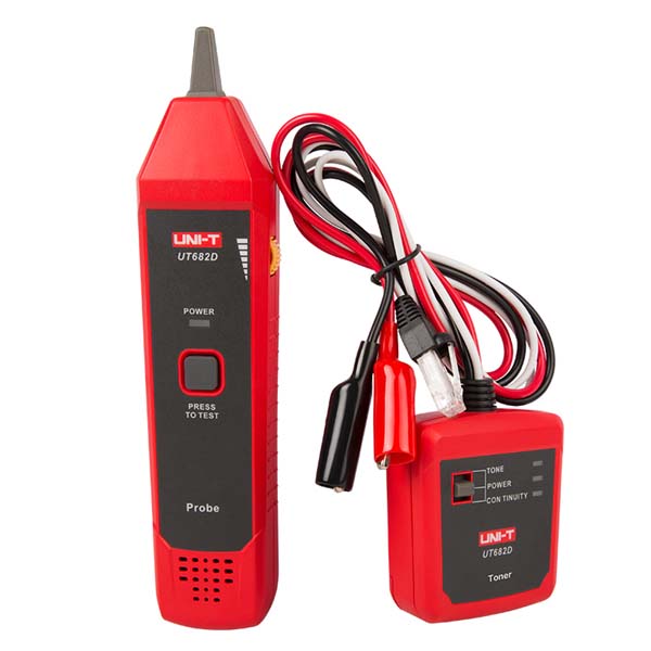 UT682D Wire Tracker/Tone and Probe جهاز اختبار وتتبع وكاشف كبلات مع بازر تون
