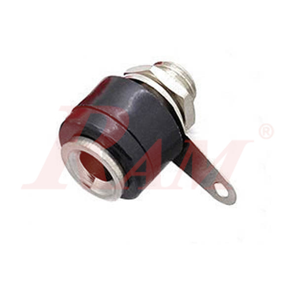 Banana Female Plug 4mm - Short - Black Color