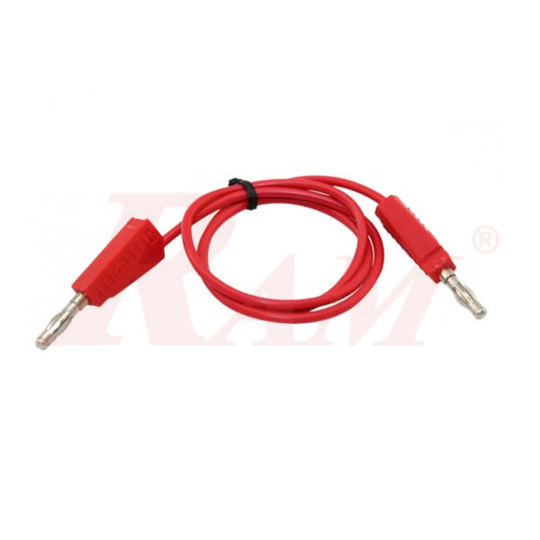4mm Banana Plug to Banana Plug Wire Test Cable (AD38/AD38) Red