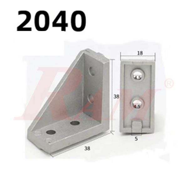 2020/2040 Aluminum Profile Accessory - SY2040 Corner Bracket Part