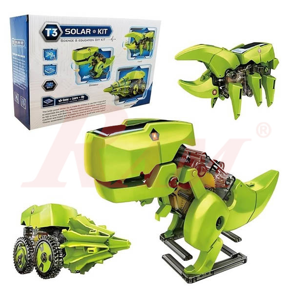 DIY Solar T3 Educational Dinosaur Robot Kit