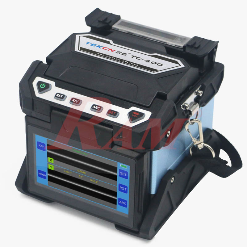 TC-400 Fusion Splicer - Complete Set Fiber Optic Tools ماكينة لحام كابلات الالياف الضوئية الفايبر - مجموعة كاملة الاكسسوارات