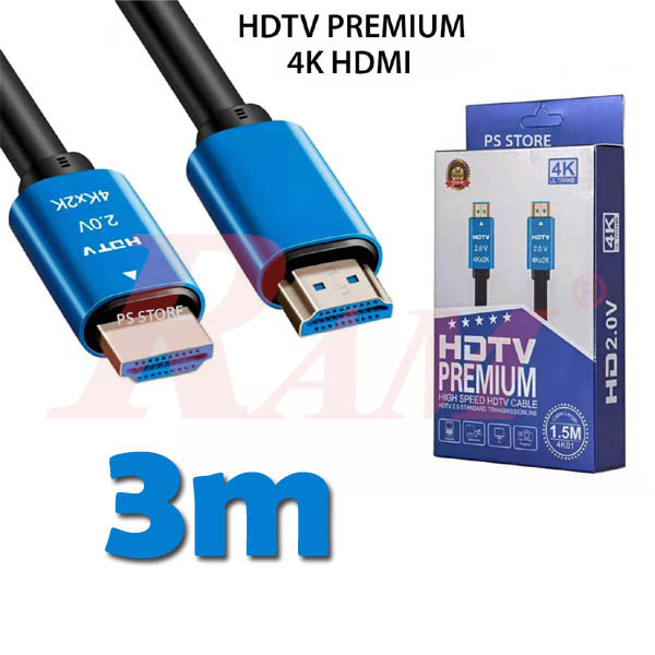 HDMI 4K High Speed HDTV 3m Premium Cable
