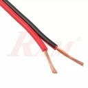 Speaker Wire 2 core x 1mm Red & Black - 1 Meter سلك كهربي سماعات للتوصيل 2 طرف احمر و اسود قطر 1 ملي - 1 متر