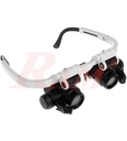 Magnifier Glasses 9892H-1 With LED Light 8X ~ 23X ظارة مكبرة مع إضاءة LED تكبير 8× إلى 23×