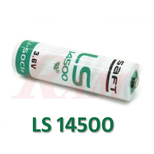 Saft LS-14500 Lithium Battery 3.6V (Li-SOCI2)
