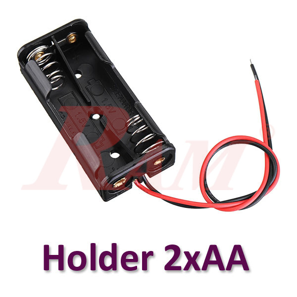 Battery Holder 2xAA Without Cover