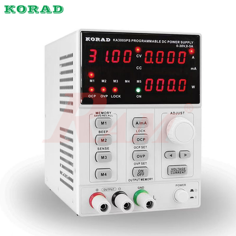 KA3005PS Programmable DC Power Supply 0~30V, 0~5A مزود طاقة باور صبلاي تيار مستمر DC قابل للبرمجة من 0 الى 30 فولت ومن 0 الى 5 امبير