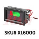 Car Battery Charge Level Indicator & Lithium Battery Capacity Meter Panel (SKU# XL6000) مؤشر شحن بطارية سيارة + مقياس سعة بطارية ليثيوم