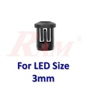 LED 3mm Plastic Cover - LED Bezel Holder  جراب ليد بلاستيك 3 ملم