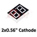 7 Segment (2x1) 0.56" Common Cathode