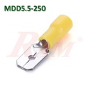 MDD5.5-250 Insulated 6.3mm Male Blade Electrical Crimp Terminal Connector
