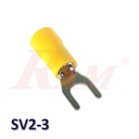 SV2-3 Insulated Fork Electrical Crimp Terminal Connector