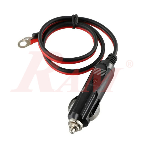 Car Cigarette Lighter Male Plug Cable Connection