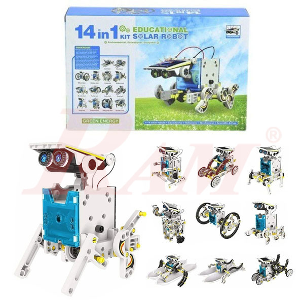 DIY Solar 14 In 1 Educational Robot Kit