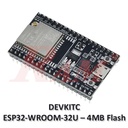 ESP32-DEVKITC Development Board (ESP32-WROOM-32U – 4MB Flash)