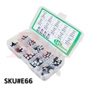 Box of 145pcs 10 Values SMD Aluminum Electrolytic Capacitors Kit 0.47uF~470uF (SKU#E66) مجموعة مكثفات ألومنيوم SMD من 0.47 إلى 470 ميكروفاراد