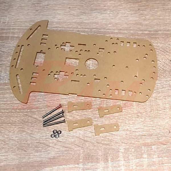 2WD Robot Car Chassis Kit - Without Motor and Wheel