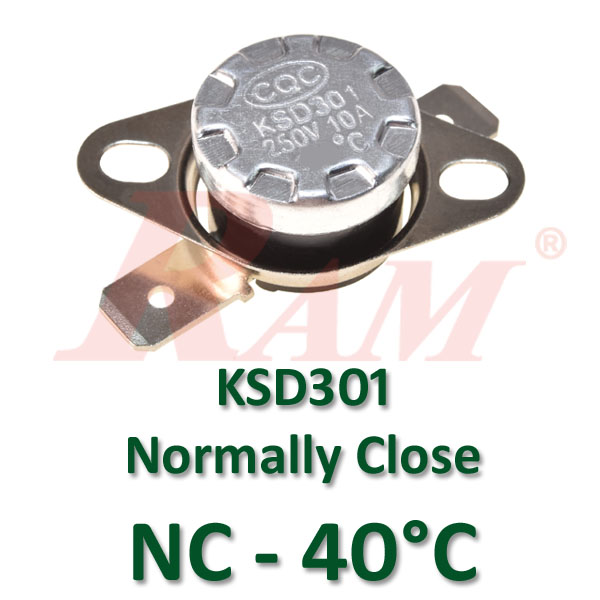KSD301 Normally Close (NC) Thermal Switch