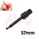 Round Small Single Test Hook Clip 57mm - Black Color (SKU#AD57B)