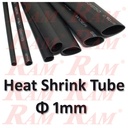 Heat Shrink Φ 1mm - 1 Meter هيت شرنك مكرونة حراري للعزل قطر 1 ملم - طول 1 متر