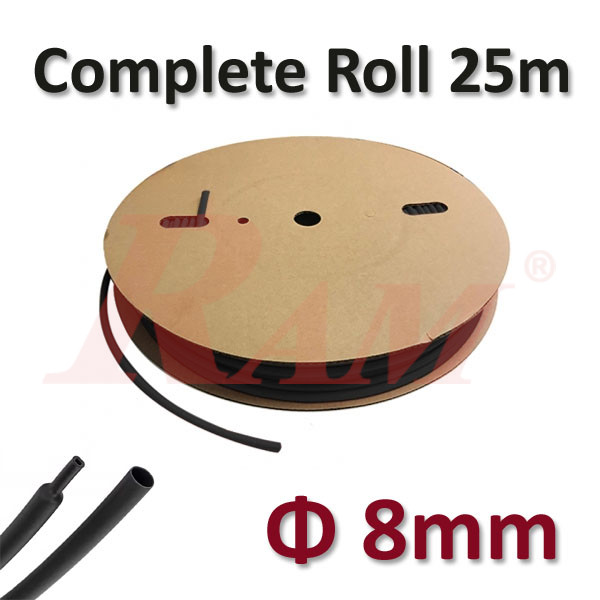 Heat Shrink Φ 8mm - 1 Roll 25 Meters