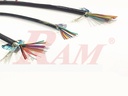 Shielded 6 Wires Copper Cable 1 Meter