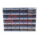 20 Clear Plastic Drawer Set وحدة ادراج مكونات 20 درج