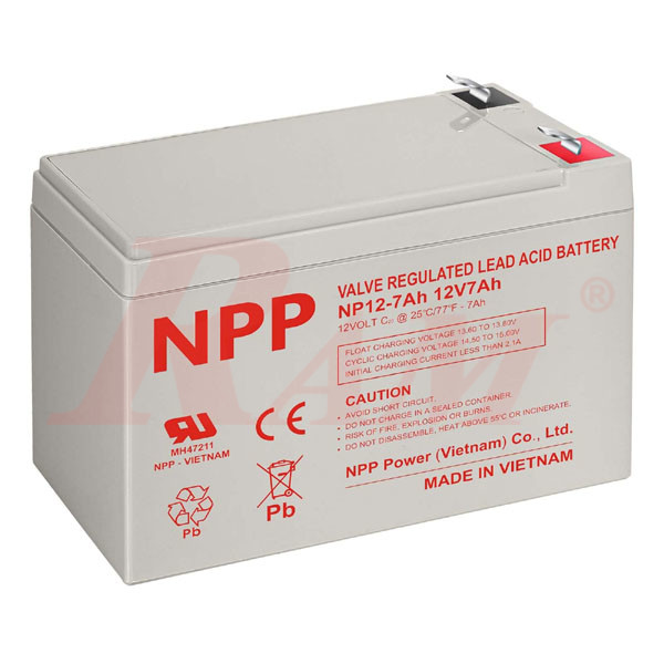 Sealed Lead Acid Battery 12V/7Ah - NPP