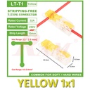 WAGO T-Tap 1x1 (Yellow) 1.5~2.5mm² Stripping Free Wiring Connector - Conductor Terminal Block With Lever LT-T1-YELLOW