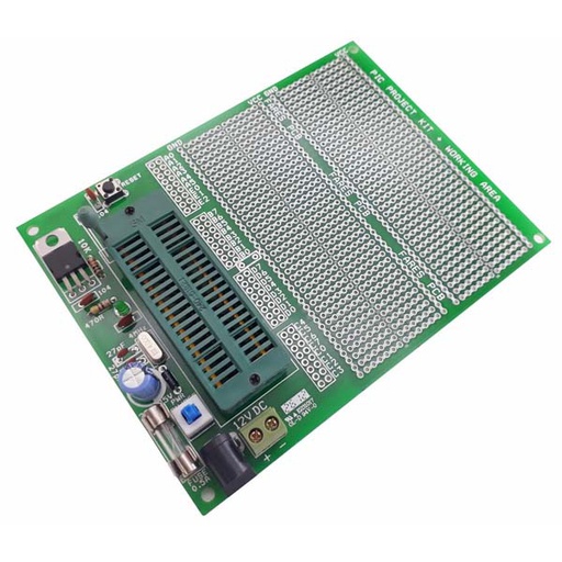 [KIT.PIC.SMALL.ZIF] PIC Project Kit + Working Area PIC16Fxx and PIC18Fxx With ZIF Socket
