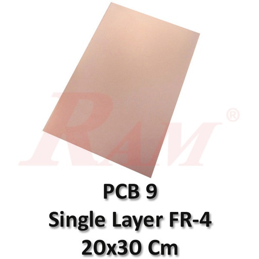 [PCB9.FR4.20X30] PCB FR4 Single Layer 20x30 cm2 (SKU#PCB9)
