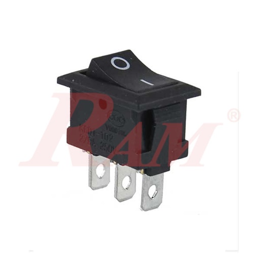[SW3.BLACK.3PIN] SW3 - ON/OFF Switch 3 pin - Copper Terminals