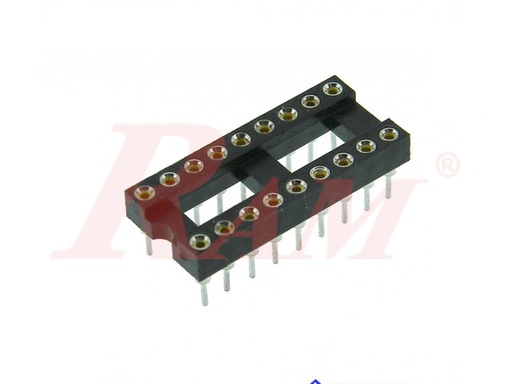 [R9.9] IC Socket R9+9 - Machine Tooled Base 18 pin