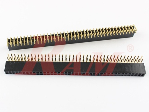 [PH8.2X40.FEMALE.RA] PH8 - Pin Header Female 2x40 Right Angle 2.54mm