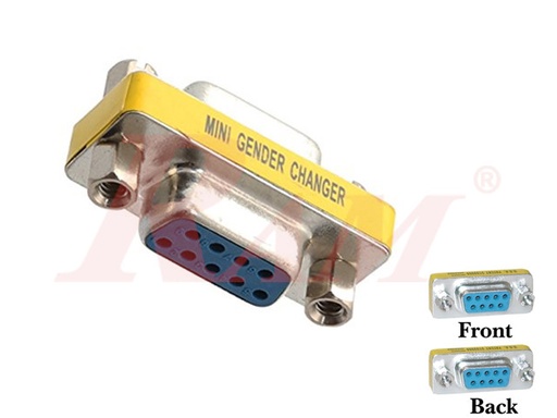 [DB31.CONVERTER.FF.DB9] D-SUB DB9 Gender Change Male to Female Converter (SKU#DB31) محول DB9 من سوكيت ذكر الى انثى