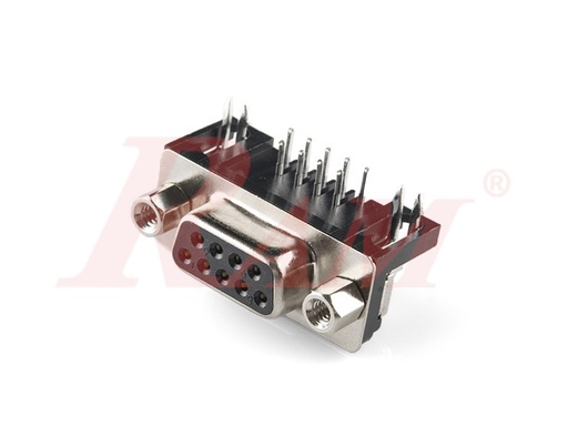 [DB7.PCB.DB9.FEMALE] D-SUB DB9 Female Right Angle PCB Mount (SKU#DB7) سوكيت DB9 لحام على بوردة انثى