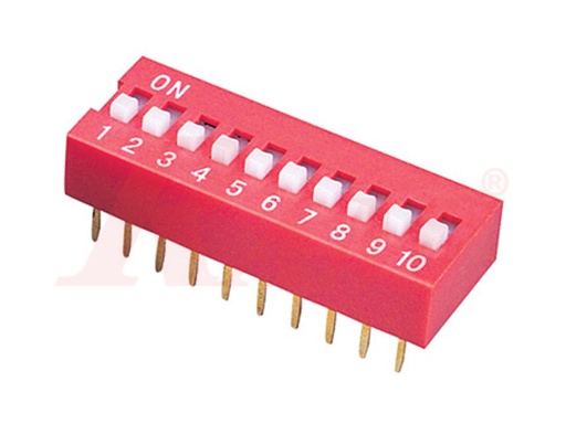 [DIP.10WAY] DIP Switch 10 Way مجمع 10 مفاتيح ديجيتال