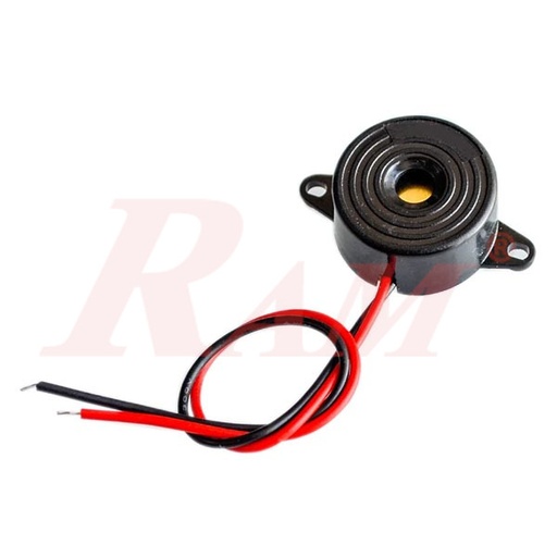 [BUZZER12V.BIG.BLACK] Buzzer Big Size 3~24V Piezo Electronic Alarm