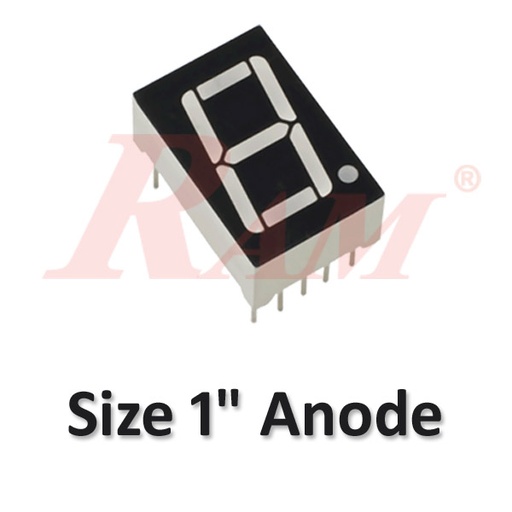 [7SEG1.0A] 7 Segment 1.0" Common Anode