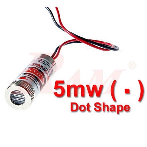 [LED.LASER.5MW.DOT] LASER Source 5mW RED - DOT Shape - With Focus