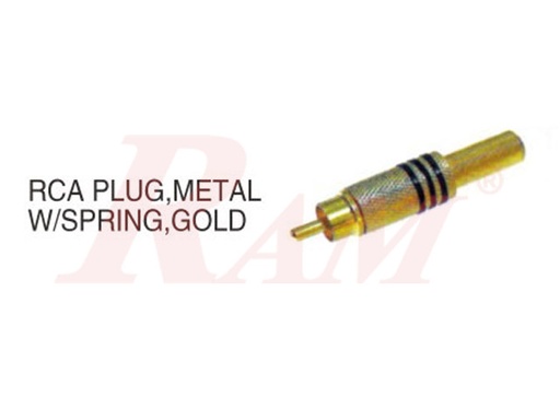 [AD42] RCA Male Plug - Metal Casing (AD42)