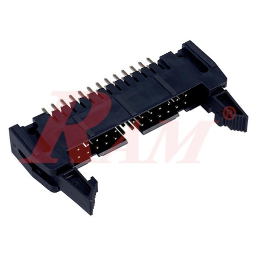 [FRC.26PS] IDC26 Polarized Male Headers with Latch Straight (FRC-26)