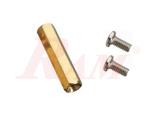 [SPACER.CUPPER.8FF] Copper PCB Spacer 8mm F/F